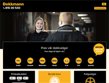 Tablet Screenshot of dekkmann.no